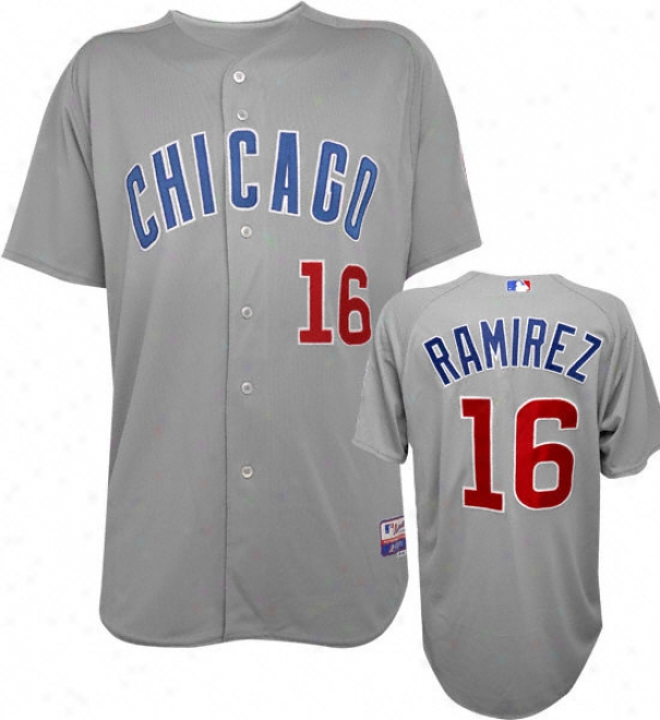 Aramis Ramirez Majestic Road Authentic Onfield Cool Base Chicago Cubs Jersey