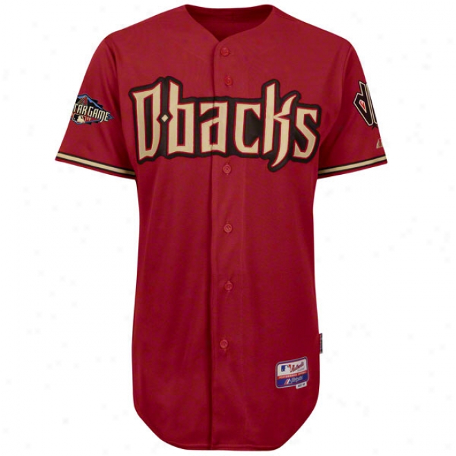 Arizona Diamondbacks Alternate Brick Authentic Cool Base␞ On-field Jersey With 2011 All-star Game Patch