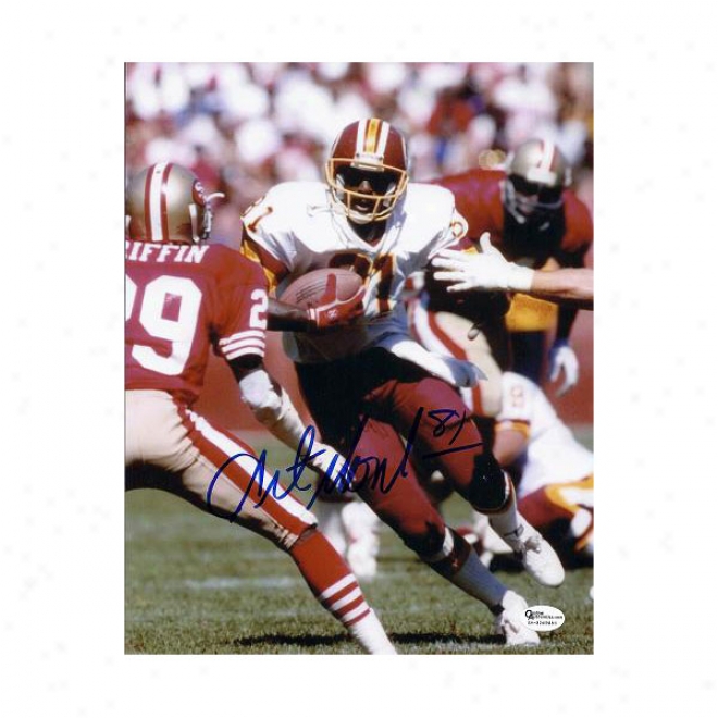 Art Monk Autographed Washington Redskins 8x10 Running Photo