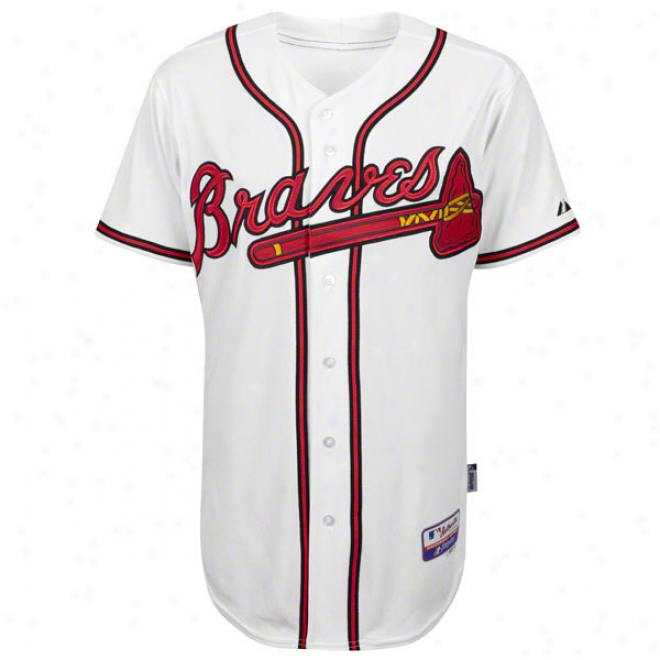 Atlanta Braves Home hWite Authentic Cool Base␞ On-field Mlb Jersey