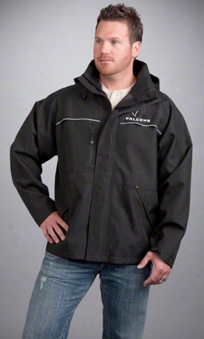 Atlanta Falcpns Jacket: Black Reebok Yukon Jacket