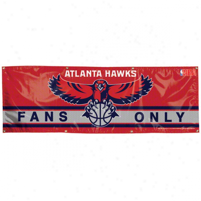 Atlanta Hawks 2x6 Vinyl Banner