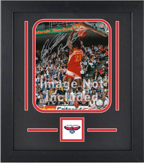 Atlanta Hawks 8x10 Vertical Setup Frame With Team Logo