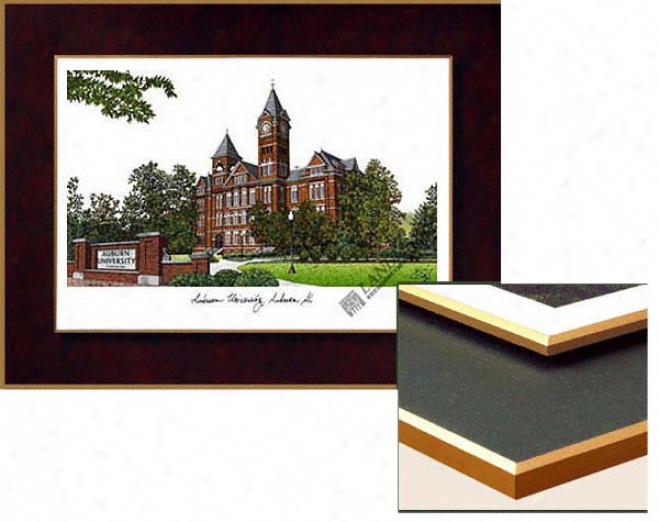 Auburn Tgers Collegiate Laminated Lithograph