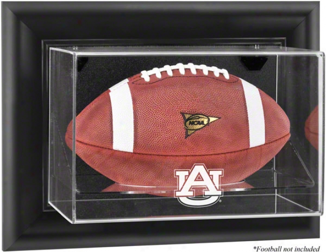 Auburn Tigers Framed Wall Mounteed Logo Football Display Case