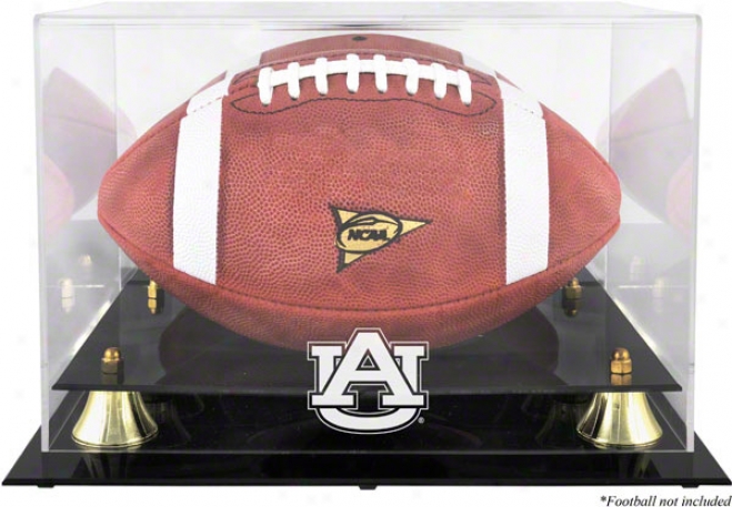 Auburn Tigers Golden Classic Logo Football Display Case