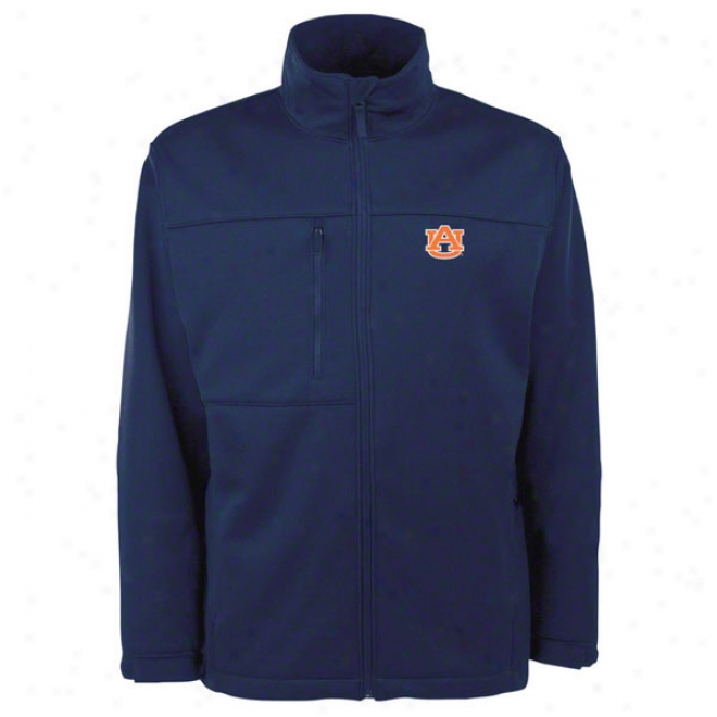 Auburn Tigers Navy Traverse Bonded Soft Shell Jacket