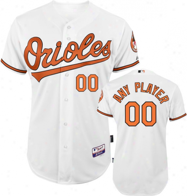 Baltimore Orioles - Any Player - Authentic Cool Base␞ Home Whote On-field Jersey