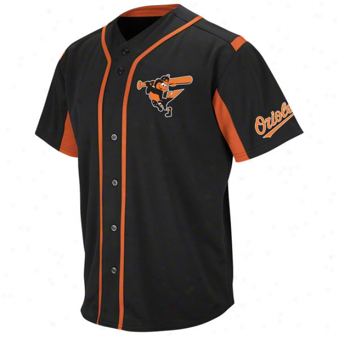 Baltimore Orioles Biack Wind-up Jersey