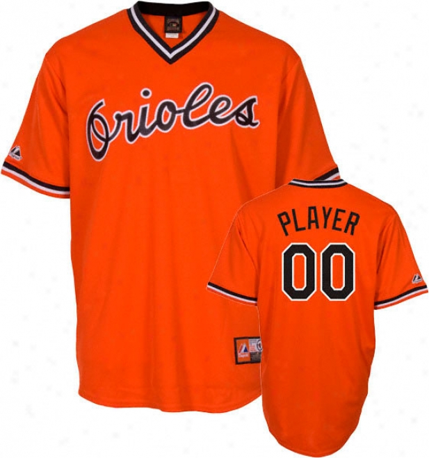 Baltimore Orioles Coopperstown Oraange -any Player- Replica Jersey