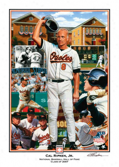 Baltimore Orioles - &quotironman&quot - Large - Unframed Giclee