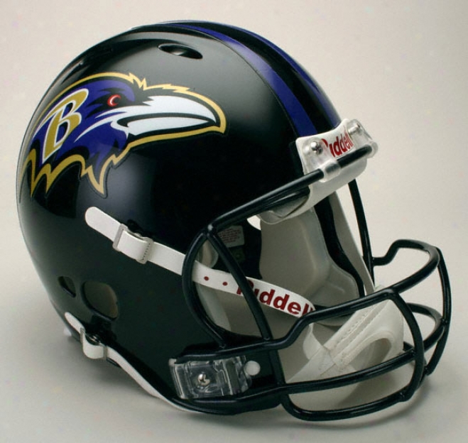 Baltimore Ravens Authentic Pro Line Revolution Riddell Ful1 Size Helmet