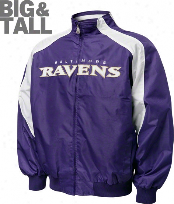 Baltimore Ravens Big & Tall Textured Full-zip Jacket