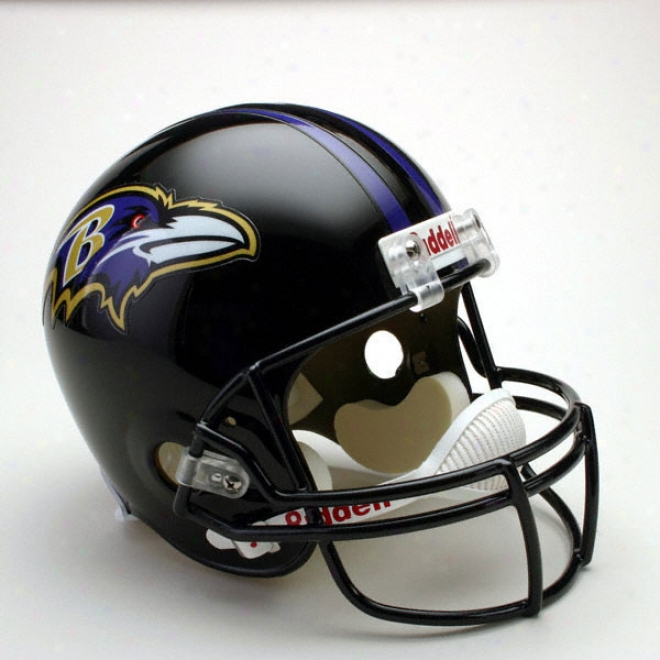 Baltimore Ravens Deluxe Replica Riddell Saturated Size Helmet