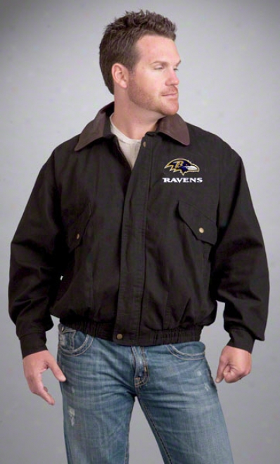 Baltimore Ravens Jacket: Black Reebko Navigator Jacket