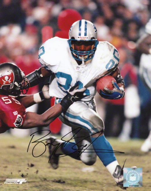 Barry Sanders Detroit Lions - Vs. Bucs - Autographed 8x10 Photograph