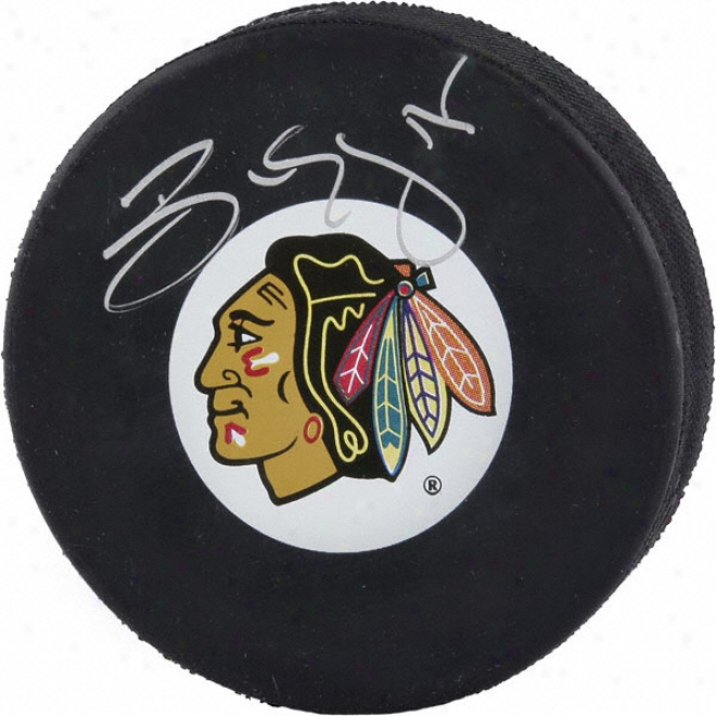 Ben Eager Cicago Blackhawks Autographed Hockey Puck