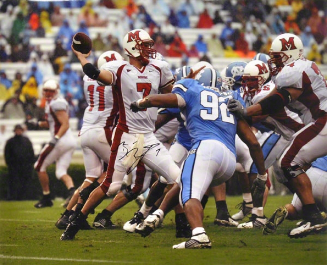 Ben Roethlisberger Miami University Redhawks - Vs. North Carolina - 16x20 Autographed Photograph