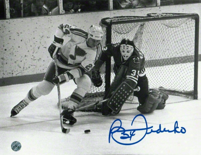 Bernie Federko St. Louis Blues Autographed 8x10 Photo Bw