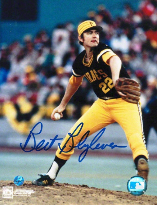 Bert Blyleven Pittsburgh Pirates Autographed 8x10 Photo Pitching