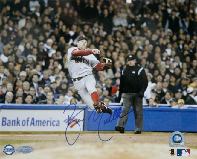 Bill Mueller Boston Red Sox - 2004 Alcs Off Balance Throw - 8x10 Autographed Photograph