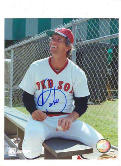 Bill &quotspace Man&quot Lee Autographed Boston Red Sox 8x10 Photo