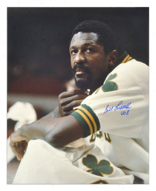 Bill Ruswell Boston Celtics - Headshot - 16x20 Autographed Photograph