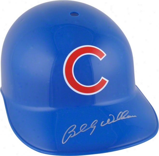 Billy Williams Autographed Batting Helmet  Details: Chicago Cubs