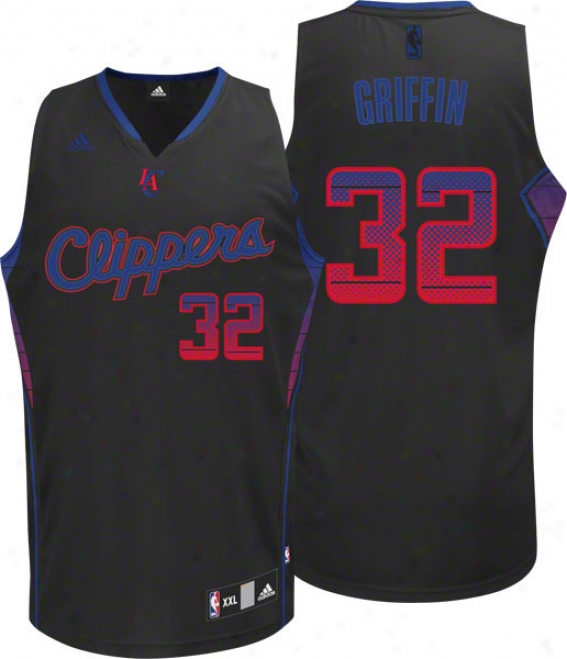 Blake Griffin Jersey: Adidas Vibe Black #1 Los Angeles Clippers Swingman Jersey