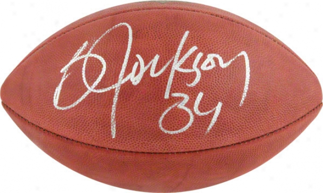 Bo Jackson Autographed Football  Details: Duke Football