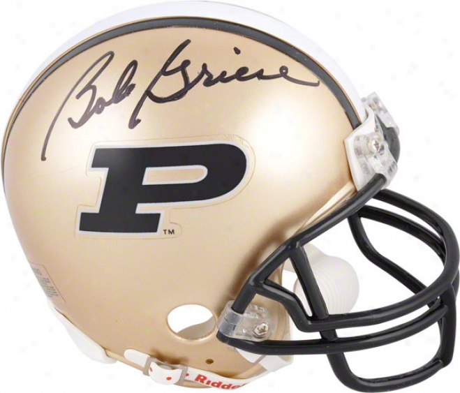 Bob Griese Auutographed Mini Helmet  Details: Pyrdue Boilermakers