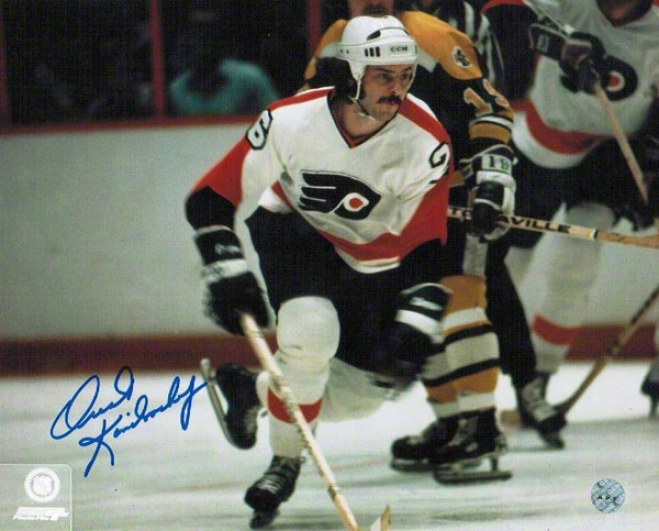 Bob Kelly Autographed Philadelphiia Flyers 8x10 Photo Inscribdd &quothound!&quot