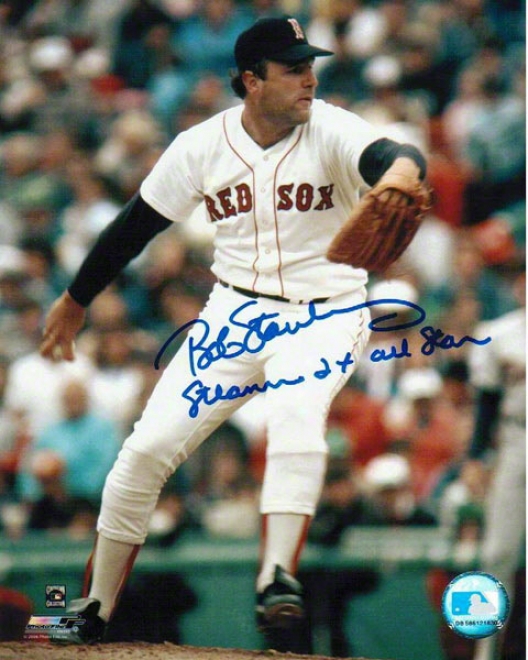 Bob Stanley Autographed Boston Red Sox 8x10 Photo Inscribed &quotsteamer&quot