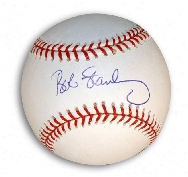 Bob Stanley Autographed Mlb Baseball