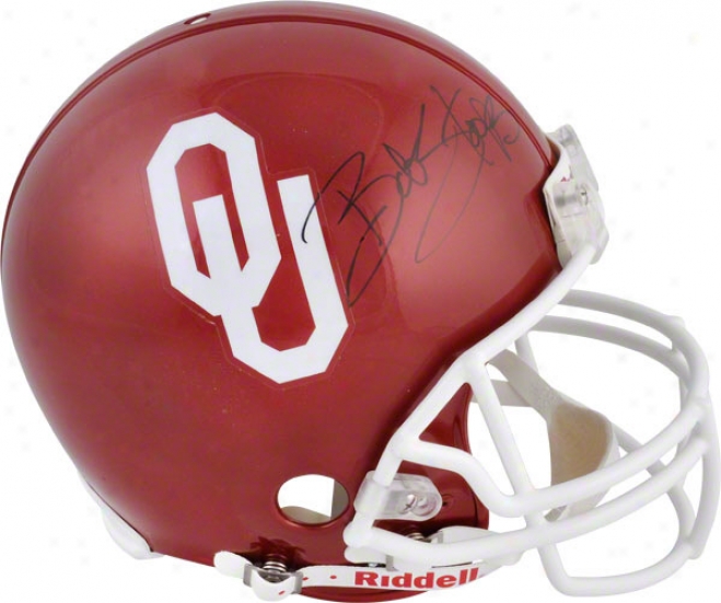 Bob Stoops Autographed Pro-line Helmet  Particulars: Oklahoma Sooners, A8thenfic Riddell Helmet