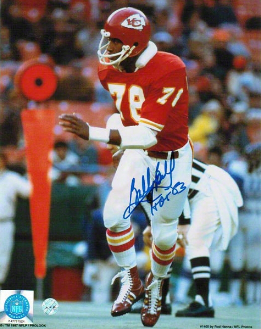 Bobby Bell Autographed Kansas City Chiefs 8x10 Photo Inscribed &quothof 83&quot