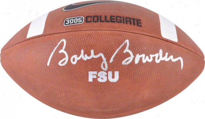 Bobby Bowden Autographed Football  Details: Nike Game Ball