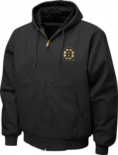 Boston Bruins Jacket: Black Reebok Cumberland Jerkin