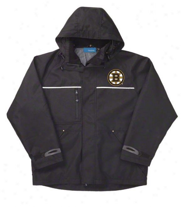 Boston Bruins Jacket: Black Reebok Yukon Jacket