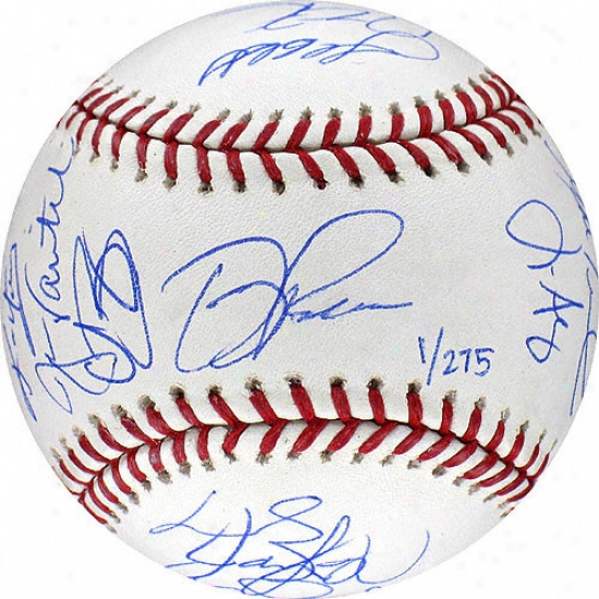 Boston Red Sox 2007 Team Signed Baseball