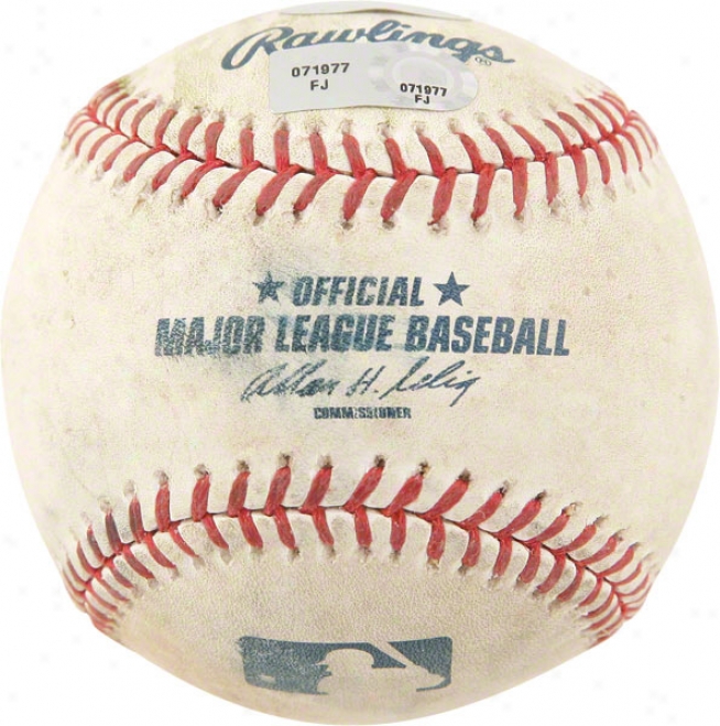 Boston Red Sox American League Championship Series Game 2 Vs. Indians Unsigned Game Used Baseball