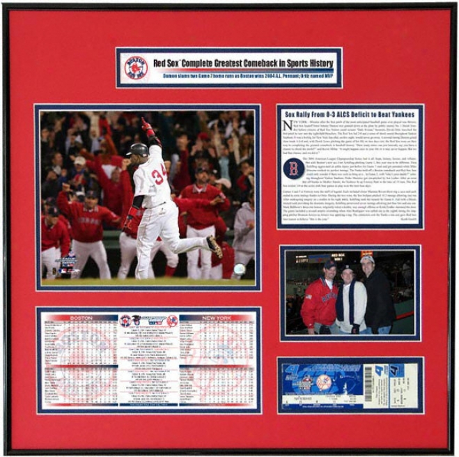 Boston Red Sox - David Ortiz - 2004 American Lrague Champions Ticket Frame