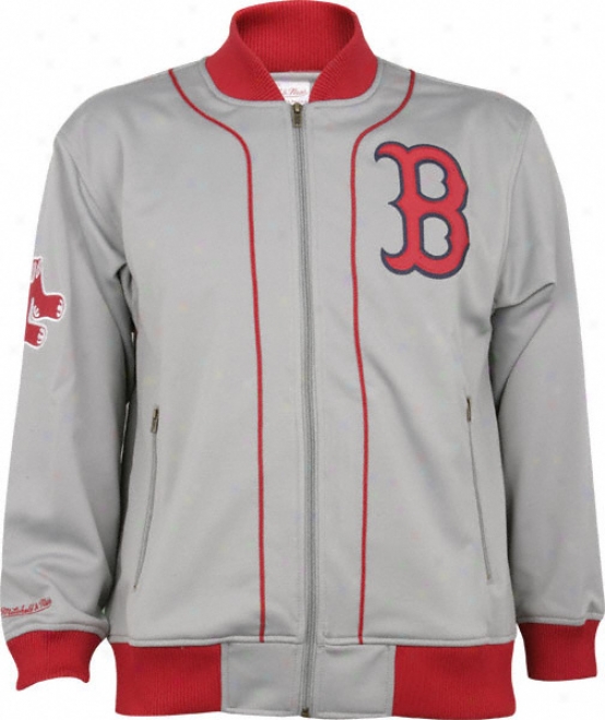 Boston Red Sox Mitchell & Ness Sportsman's Track Jacket