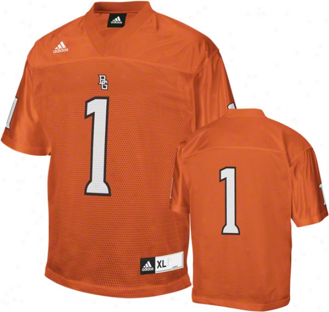 Bowling Green State Falcons Football Jersey: Adidas #1 Orange Replica Football Jersey