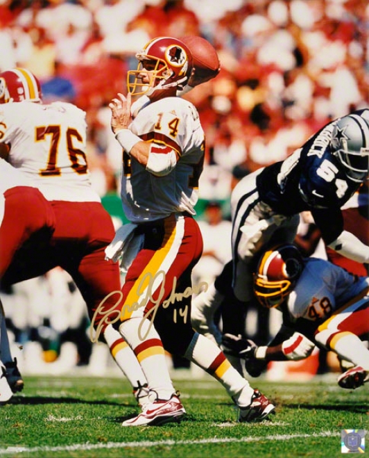 Brad Johnson Washington eRdskins 16x20 Autographed Phltograph