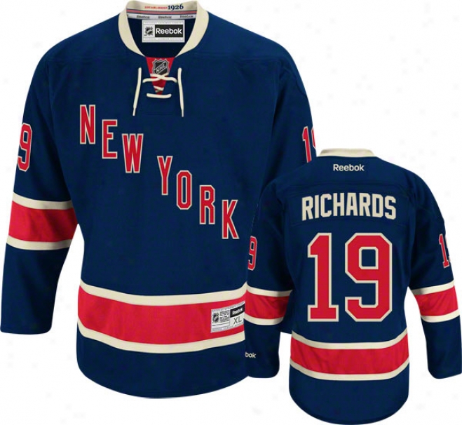 Brad Richards Jersey: Reebok Alternate #19 Recent York Rangers Premier Jersey