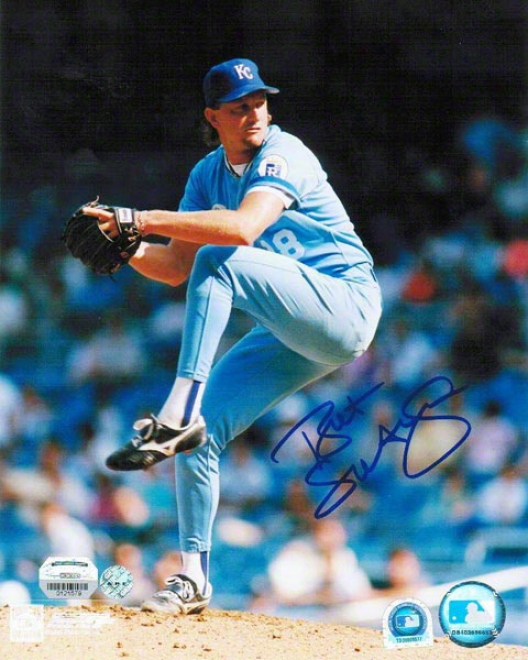 Bret Saberhagen Autographed Kansas City Royals 8x10 Photo