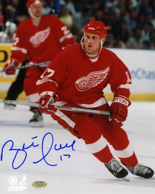 Brett Hull Detroit Red Wings Autographed 8x10 Photograph