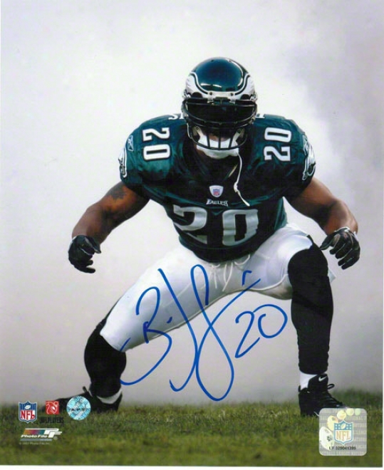 Brian Dawkins Philadelphia Eagles Autographed 16x20 Photo Smoke