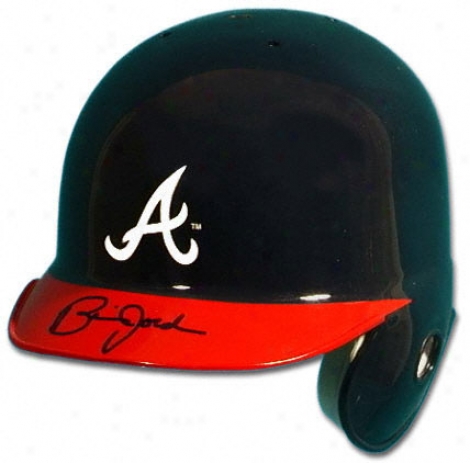 Brian Jordan Atlanta Braves Autographed Mini Batting Helm